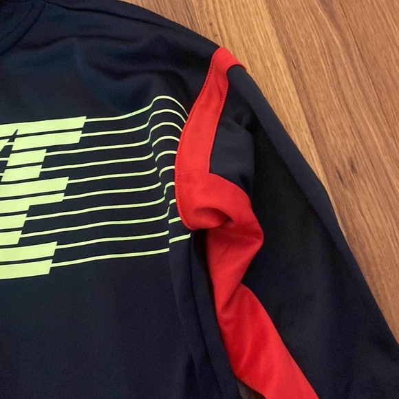 Nike Boys Black and Yellow Zip Up Sweatshirt Size M - Picture 4 of 9